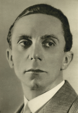 Joseph Goebbels, c.1930s (b/w photo)