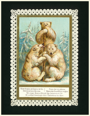 Polar bears (chromolitho)