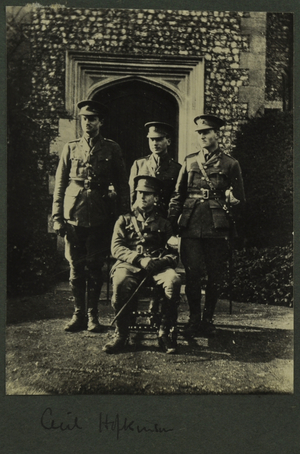 Cecil Hopkinson, 1914-15 (b/w photo)