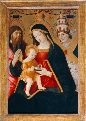 La Vierge et l' Enfant entre saint Jerome et saint …