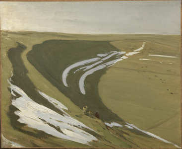 Snow in the Horseshoe, 1927 (oil on canvas board)