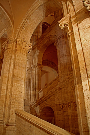View of a stairwell, c.1460, Palazzo Venezia, Rome, Italy (photo)