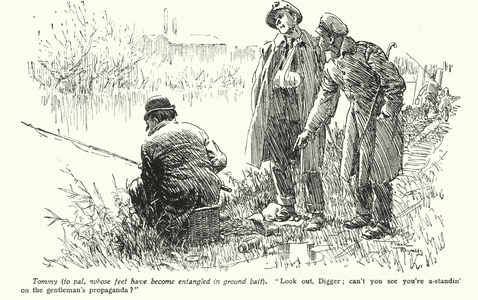 Cartoon by Frank Reynolds (colour litho)