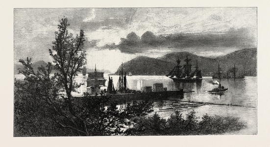 French Canadian Life, Cap Rouge, Canada, Nineteenth Century Engraving