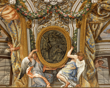Baroque - Architecture : Vault of sacristy - St. Andrew in Glory - Detail 1670