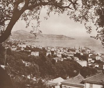 Riviera Di Ponente, San Remo (b/w photo)