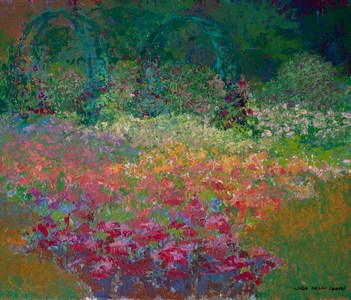 Thornden Park Gray Day by Linda O. Cohen, oil painting, (20th century)