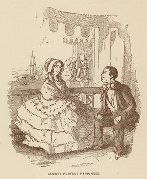 Illustration for The History of Pendennis by Thackeray (litho)