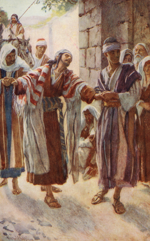 New Testament: "Why persecutest thou Me?" (colour litho)