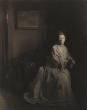 Mrs. White - In the Studio,1907, printed c. 1920s (photo)