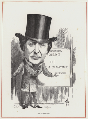 Benjamin Webster, actor (engraving)