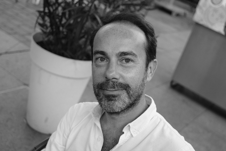 Portrait of Vincent Eudeline, 2023 (b/w photo)