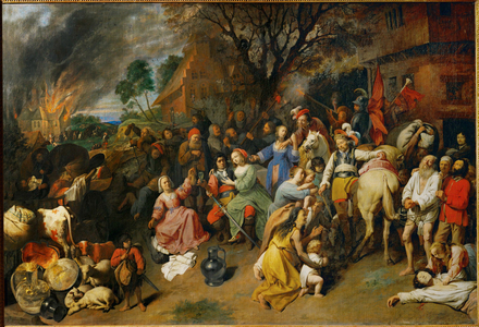 Farmers' sufferings (painting on canvas)