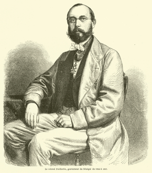Le colonel Faidherbe, gouverneur du Senegal de 1854 a 1861 (engraving)