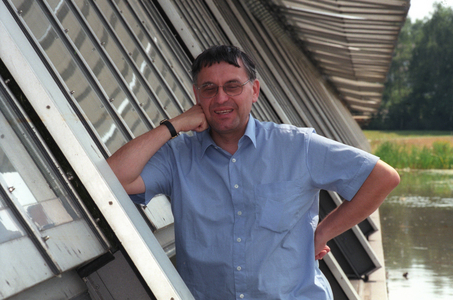 Futurologist Karlheinz Steinmüller at the Science House in Gelsenkirchen..., 1999 (photo)