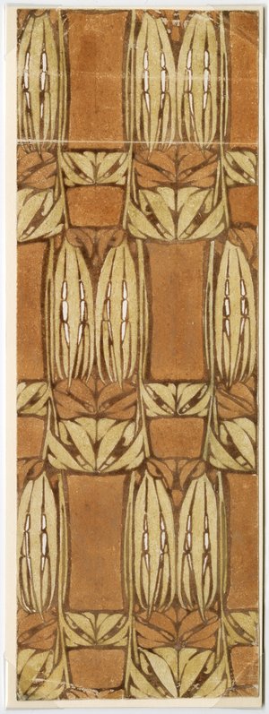 Buds and leaves design (w/c on paper)
