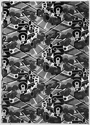 'Transport', design for a printed fabric, 1927 (litho)