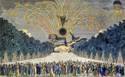 Fireworks in Chaillot, July 14, 1801 (engraving)