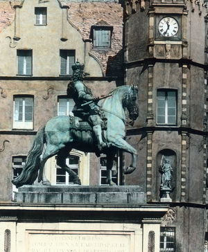 Düsseldorf, City Hall and Jan Wellem