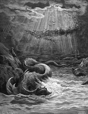 Paradise Lost: Creation of the fish and birds.