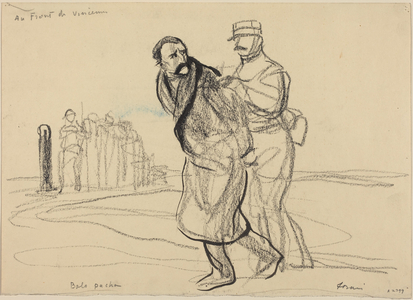 Au Front de Vincennes. Bolo pacha, c.1914-1919 (charcoal on paper)
