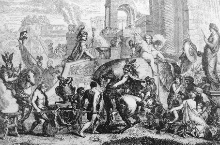 Painting depicting the entry of Alexander III of Macedon into Babylon