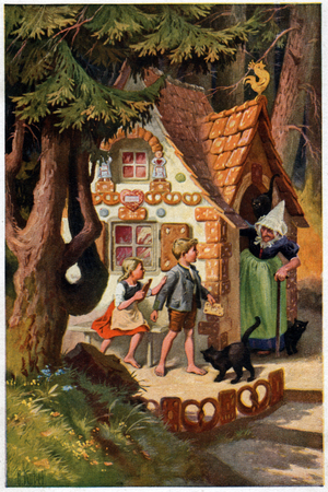 Hansel et Gretel, Hansel and Gretel (postcard)