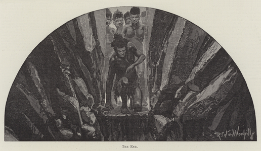 Nada the Lily, by H Rider Haggard (engraving)