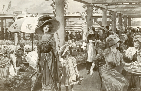 The Roof Garden at Selfridge's (litho)