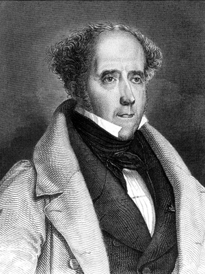 Francois Rene French writer, viscount of Chateaubriand (1768-1848) French writer, 1832, engraving
