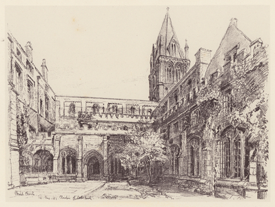 Christ Church Cloisters (litho)