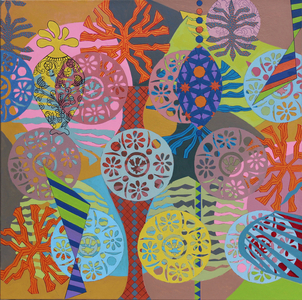 Mardi Gras, 2024 (acrylic on canvas)