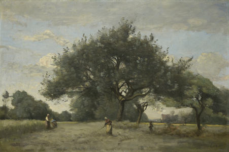 Apple Trees in a Field, c.1865-70 (oil on canvas)