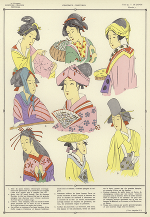 Costume Feminin Mondial (colour litho)