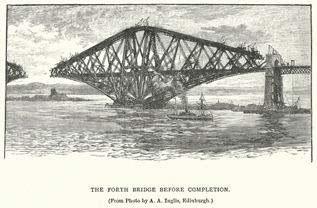 The Forth Bridge before Completion (engraving)
