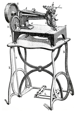 Caillebaut sewing machine, 1845