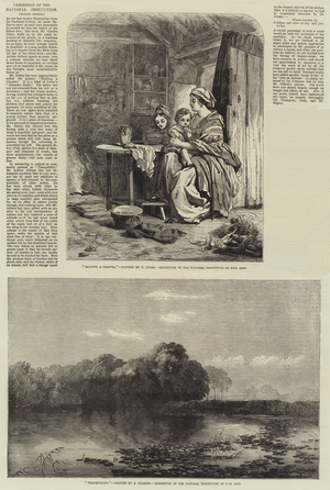 Exhibition of the National Institution (engraving)