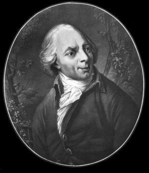 Jacques Delille (1738-1813) french poet, engraving, 1813