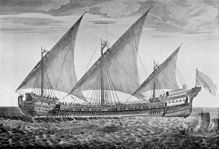 Galeasse - ketch used by pirates in 16th century