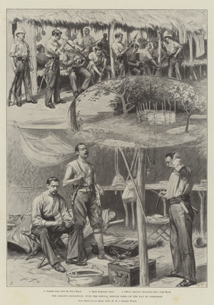 The Ashanti Expedition, with the Special Service Corps on the Way to Coomassie (litho)