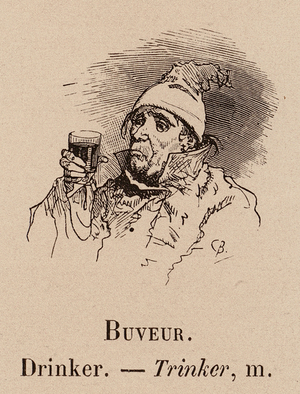 Le Vocabulaire Illustre: Buveur; Drinker; Trinker (engraving)