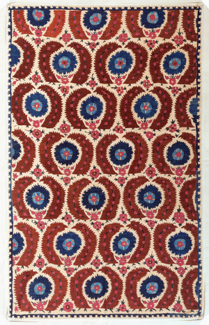 An embroidered linen cover, Ottoman, late 17th-early 18th century (linen)