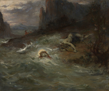 The Death of Orpheus, c.1870 (oil on canvas)