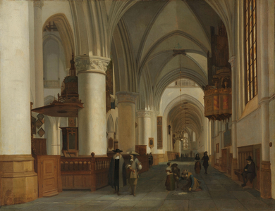 Interior of the Church of St Bavo in Haarlem, 1674 (oil on canvas)