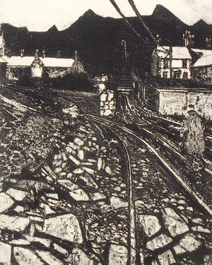 Before Nightfall, 1969 (etching and aquatint)