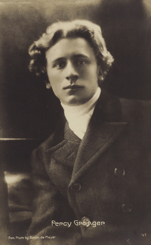 Percy Grainger, Australian-born composer, arranger and pianist (1882-1961) (b/w photo)