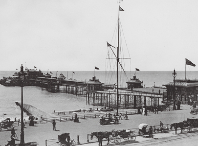 The West Pier, Brighton (b/w photo)