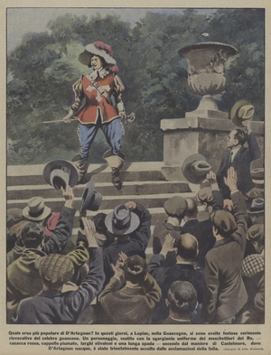 What more popular hero cound there be than D'Artagnan? (colour litho)