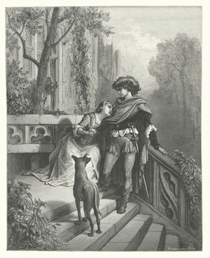 The Fables of La Fontaine: The Two Pigeons (engraving)