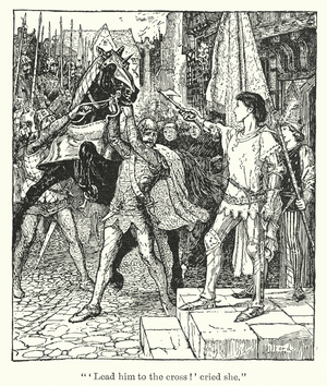 " 'Lead him to the cross!' Cried she" (litho)